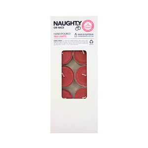 Naughty or Nice Regular Christmas Tea Light 10 Pack Naughty or Nice Regular Christmas Tea Light 10 Pack