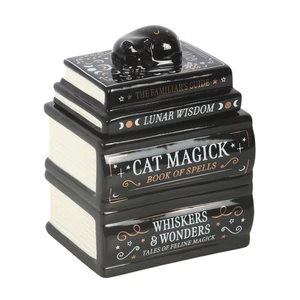 Black Cat Book Stack Melt Burner