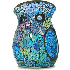 Mosaic Melt Burner - Blue & Silver