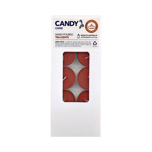 Candy Cane Regular Christmas Tea Light 10 Pack Candy Cane Regular Christmas Tea Light 10 Pack