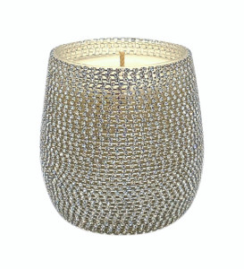 Diamante Candle- Silver