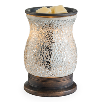 Silver Mosaic Electric Melt Warmer