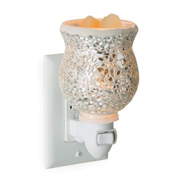 Silver Mosaic Plug In Electric Melt Warmer