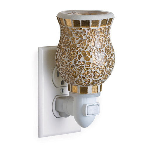 Gold Mosaic Plug In Electric Melt Warmer