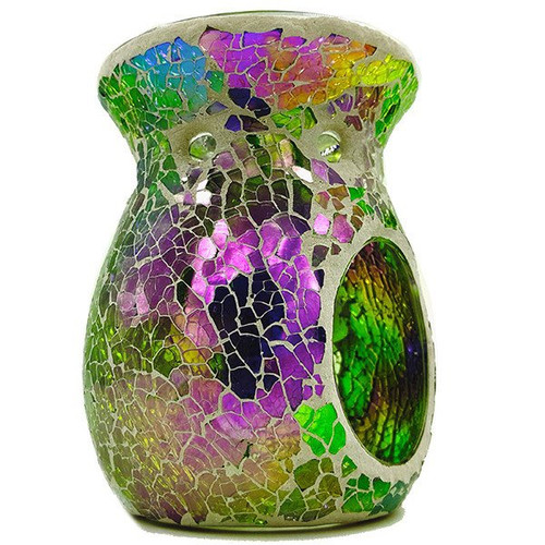 Mosaic Melt Burner - Green & Purple