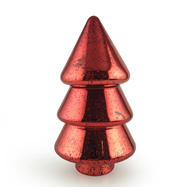Christmas Tree LED Tea light holder - Red
