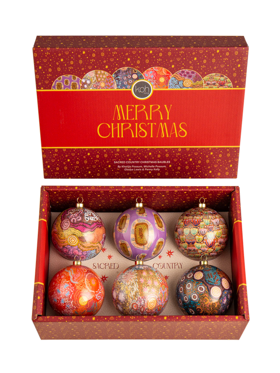 Sacred Country Aboriginal Baubles - 6 Pack