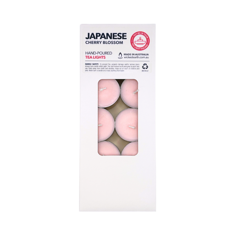 Japanese Cherry Blossom Regular Tea Light 10 Pack