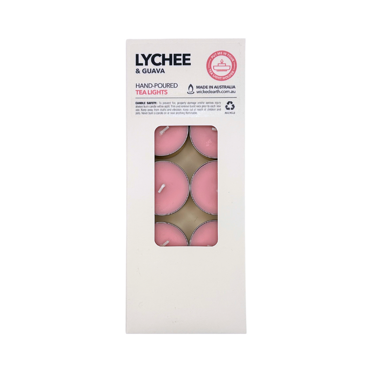 Lychee & Guava Regular Tea Light 10 Pack