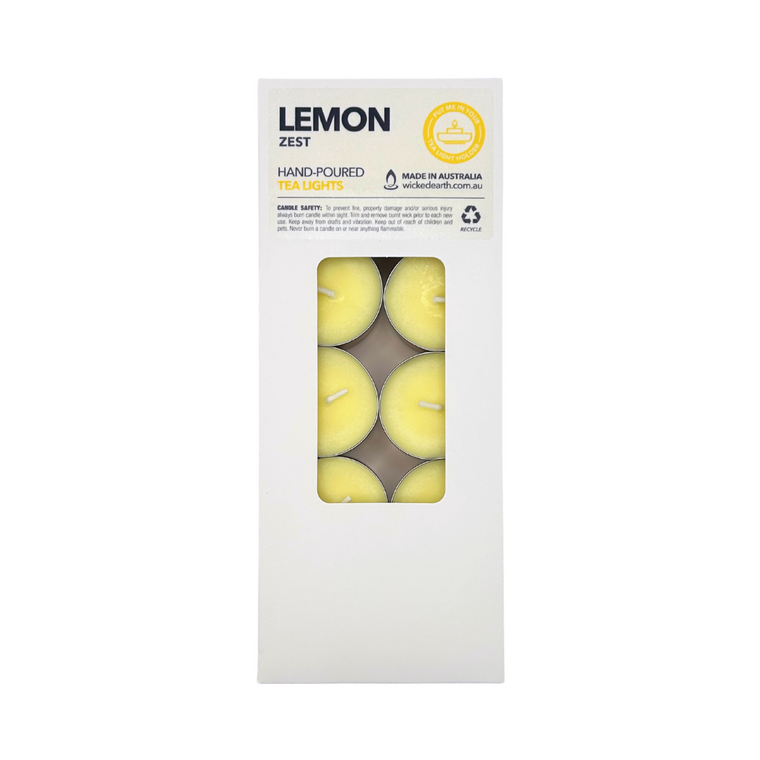 Lemon Zest Regular Tea Light 10 Pack