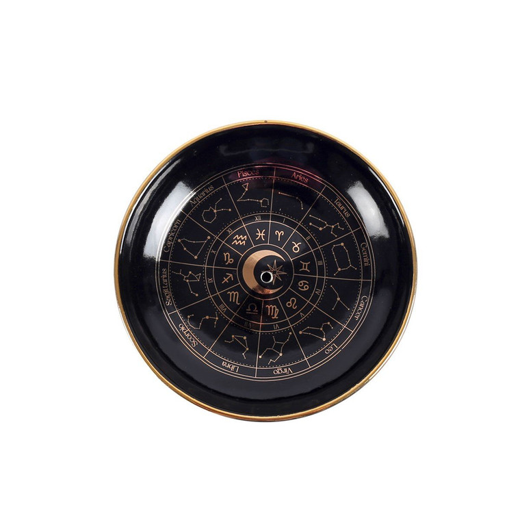 Astrological Wheel Incense Dish