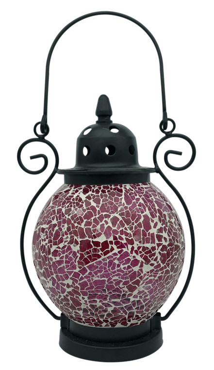 Pink Mosaic Tea Light Lantern