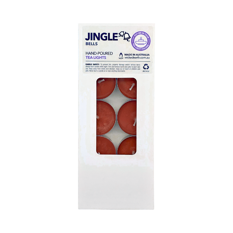 Jingle Bells Regular Christmas Tea Light 10 Pack