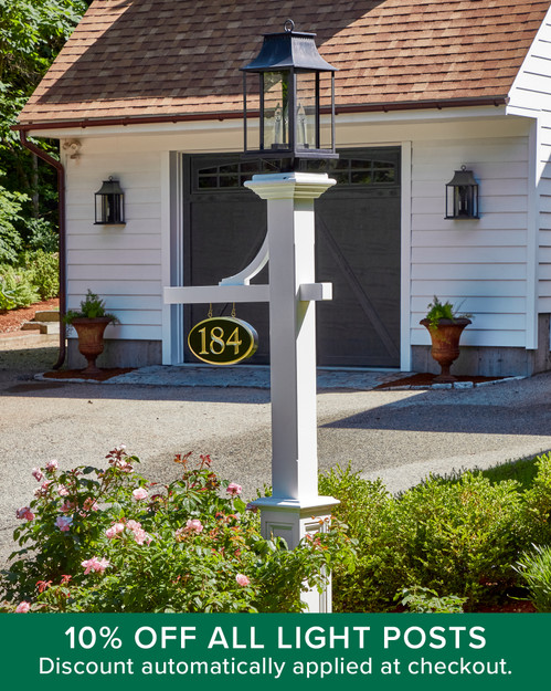 Hammond Lantern Post with Mortised Sign Bracket