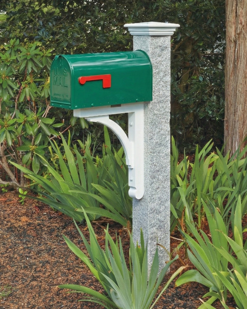 Gray Rock Granite Mail Post