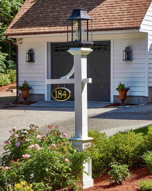 Hammond Lantern Post with Mortised Sign Bracket