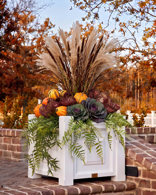 Square Paneled Planter Box