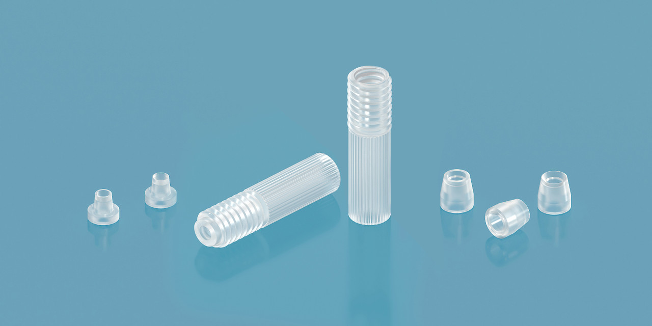 Flangeless Fitting, Natural PP, 1/16