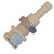 Non-Valved Female, Polypropylene Panel Mount with Barb for 1/8" to 1/4" Hose (A6 Series)
