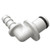 Non-Valved Male, Acetal Elbow with Barb for 1/4" or 3/8" Hose (B0 Series)