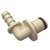 Valved or Non-Valved Male, Polypropylene Elbow with Barb for 1/4" or 3/8" Hose (B6 Series)