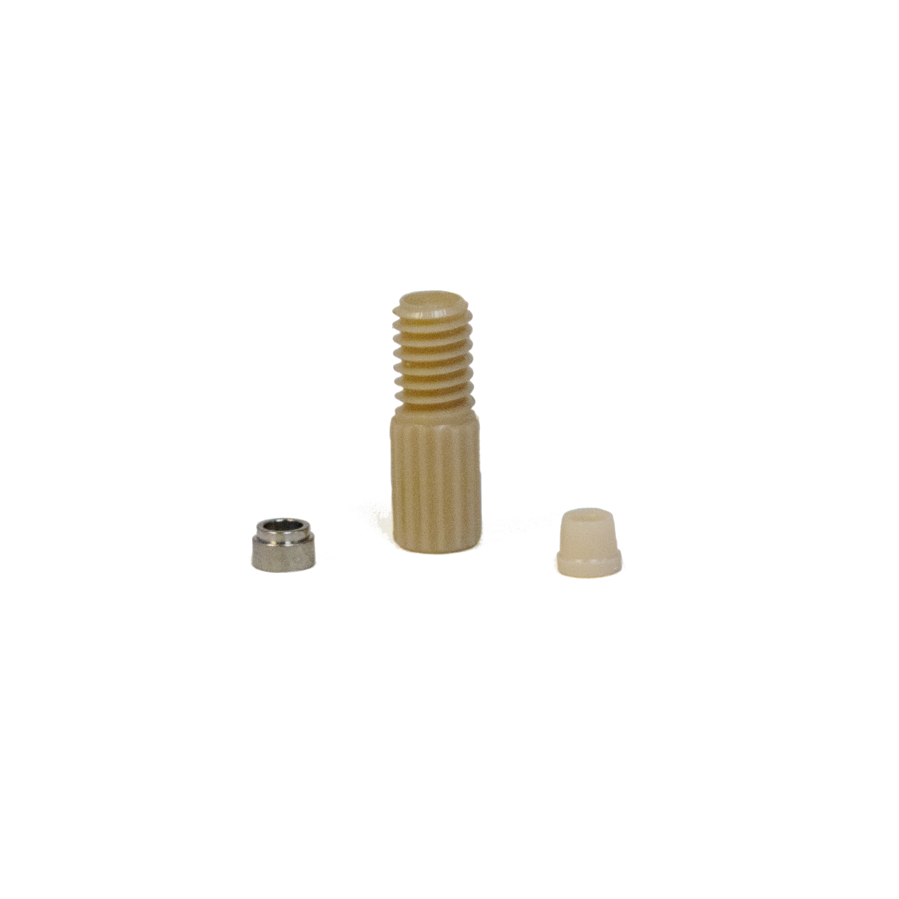 のえる Ultra-mini Flangeless PEEK Fitting, PEEK Ferrule, SS Ring, 1/16