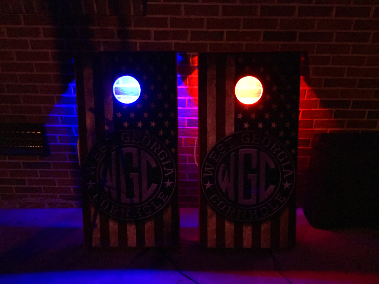 Bluetooth Multi Color Battery Operated Cornhole LED Hole Lights, Set of 2  (SHIPS FREE)