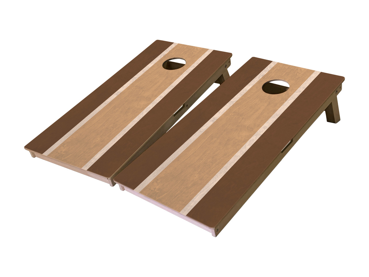 IN STOCK - Tri Stained Stripe - ACL Approved Cornhole Boards