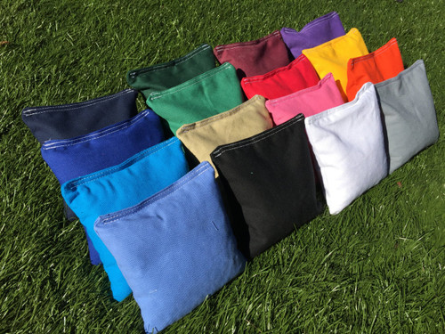 !FREE SHIPPING! SET OF 4 Premium Solid Color Corn Filled Cornhole Toss Bags