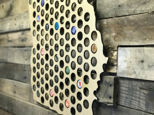 Pick Your State Beer Cap Map