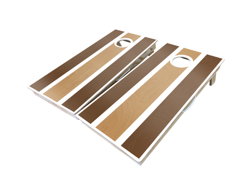 Stained Stripe Custom Cornhole Set