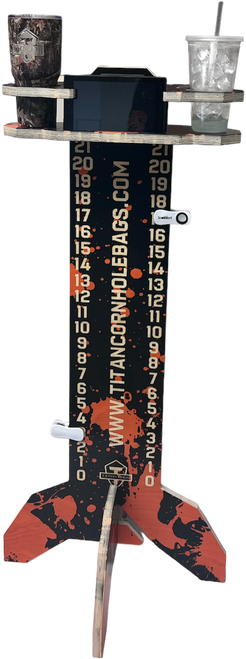 The best, most well-built cornhole scoreboard on the market. The West Georgia Cornhole ScoreMate features a large, easy to read scoreboard, cupholders, built in bottle opener, and an option LED Light for night time play.