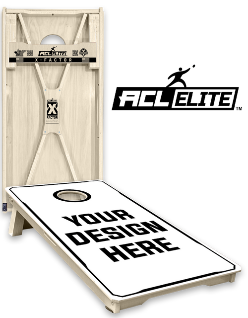 ACL ELITE X Factor Custom Cornhole Board Set