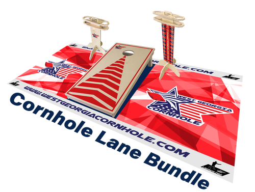 Cornhole bundle package, bundle deal, cornhole lane bundle