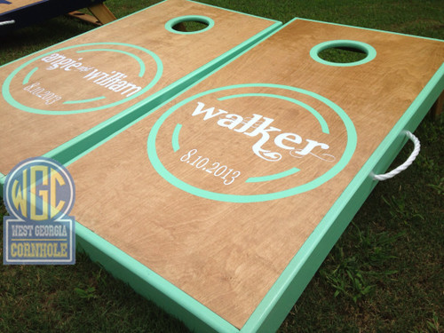 "Walker" Wedding Cornhole Board Set