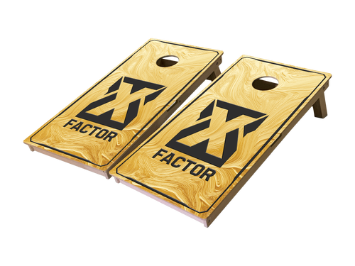 IN STOCK - ACL ELITE X Factor Liquid Gold Cornhole Board Set IN STOCK - ACL ELITE X Factor Liquid Gold Cornhole Board Set