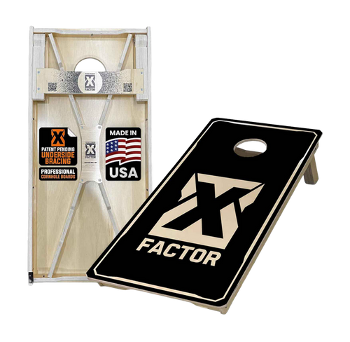 X Factor Cornhole Board Set- BLACKOUT EDITION