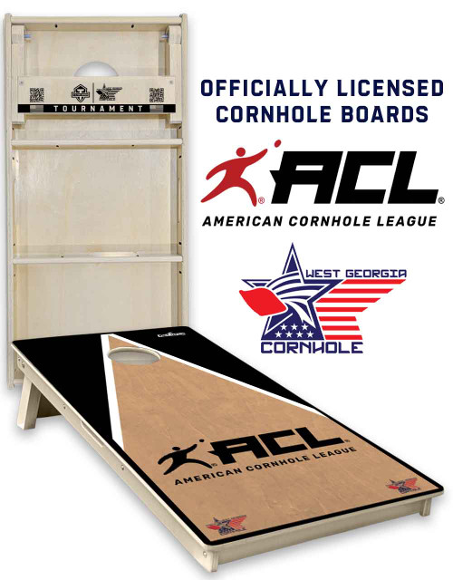 Acl comp stamped cornhole board