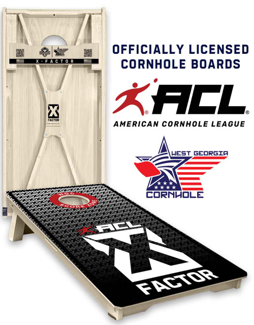 ACL ELITE X Factor ACL X Monogram White - ACL Approved Cornhole