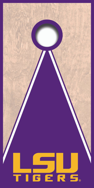 Custom LSU cornhole boards featuring the iconic purple and gold colors with the official LSU Tigers logo prominently displayed in the center. The vibrant design captures the school’s spirit, perfect for tailgating or backyard games. These boards are built with durable materials and a smooth surface for optimal play. Proudly 100% USA-made by West Georgia Cornhole, they showcase LSU pride for passionate Tigers fans. Custom LSU cornhole boards featuring the iconic purple and gold colors with the official LSU Tigers logo prominently displayed in the center. The vibrant design captures the school’s spirit, perfect for tailgating or backyard games. These boards are built with durable materials and a smooth surface for optimal play. Proudly 100% USA-made by West Georgia Cornhole, they showcase LSU pride for passionate Tigers fans.