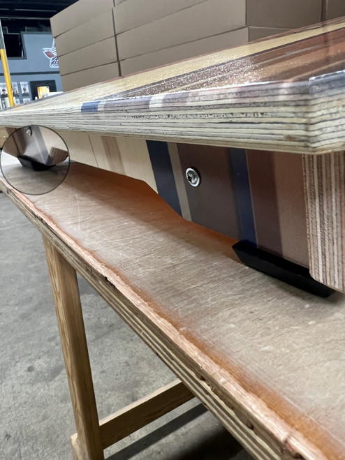 front feet bumper cornhole boards