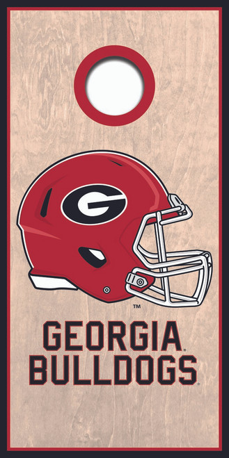 university of georgia helmet bulldogs cornhole board