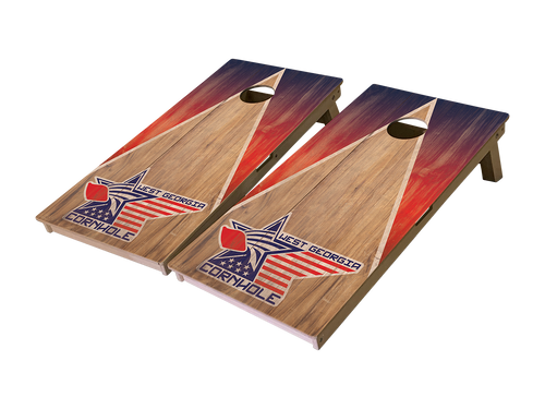 FLASH SALE - WGC Triangle RWB Cornhole Board Set