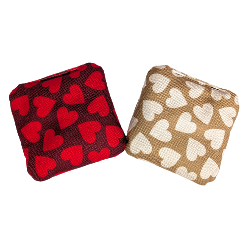 Hearts All Weather Cornhole Toss Bags (8 Bags)