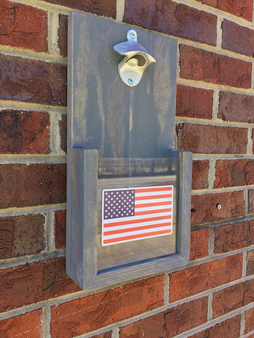American Flag Wall Hanging Bottle Opener American Flag Wall Hanging Bottle Opener