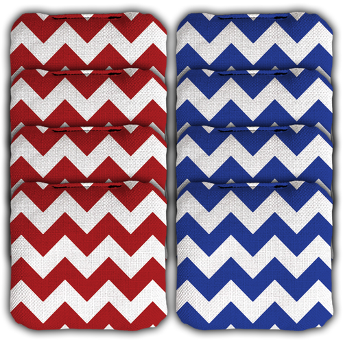 Chevron Pattern Cornhole Toss Bags (8 Bags)