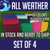 all weather plastic resin filled cornhole toss bags