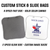 Custom Stick & Slide Cornhole Toss Bags (8 Bags) (Printed Suede)
