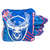acl stamped professional titan cornhole bags with a deer buck design stampede 2.0 blue purple pink