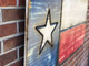 Engraved Rustic Texas Flag